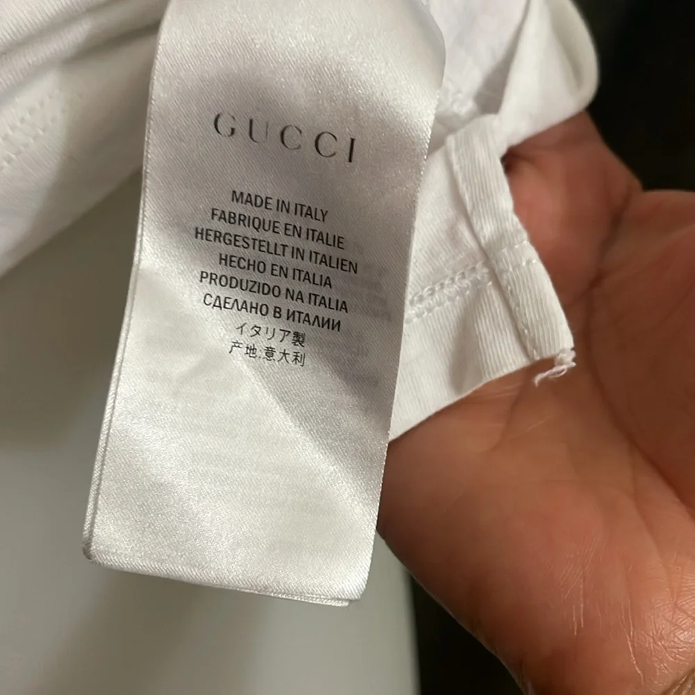 Gucci Rare vintage Double GG logo White Cotton Shirt Small